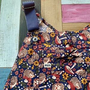 NWT Duluth XXL x33L Heirloom Gardening Bib Overalls Dusk Blue Fall Hedgehog Farm